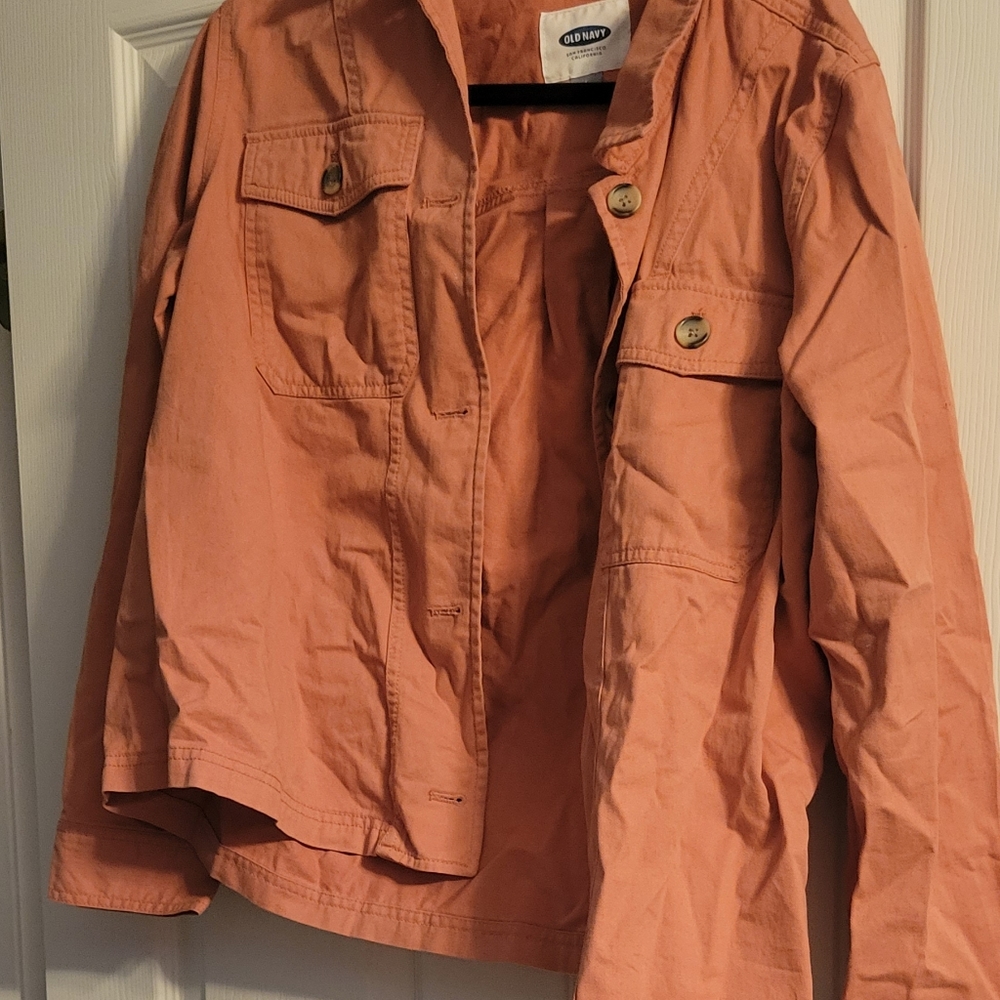 Pink jean jacket